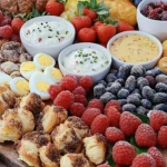Spring-Brunch-Board-with-Eggs-Pastries-Fruit-Dips-Recipe
