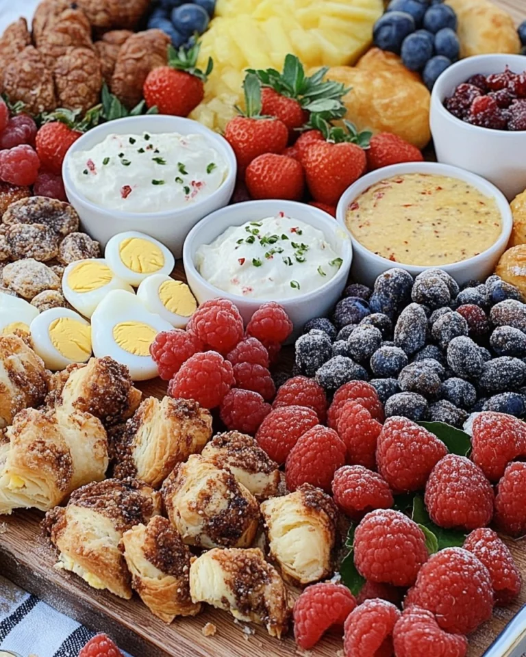 Spring-Brunch-Board-with-Eggs-Pastries-Fruit-Dips-Recipe