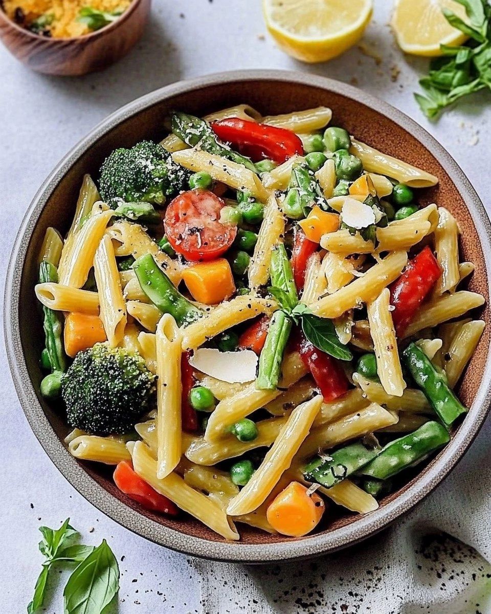 Spring Pasta Primavera | Fresh Vegetable Pasta with Light Sauce