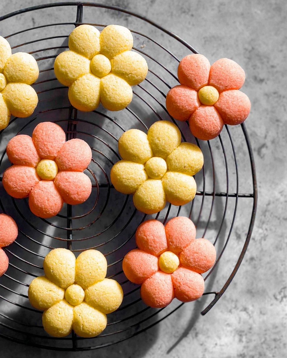 3-Ingredient Flower Shortbread Cookies | Buttery Mother's Day Gift Cookies