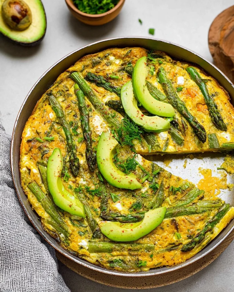 Asparagus-Frittata-with-Goat-Cheese-Sweet-Potatoes-Recipe