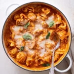 Baked-Cheese-Tortellini-in-Vodka-Sauce.-Recipe