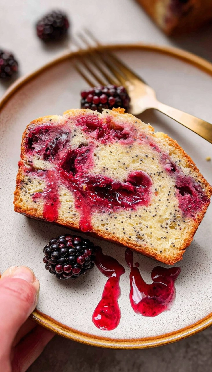 Blackberry Lemon Poppy Seed Loaf