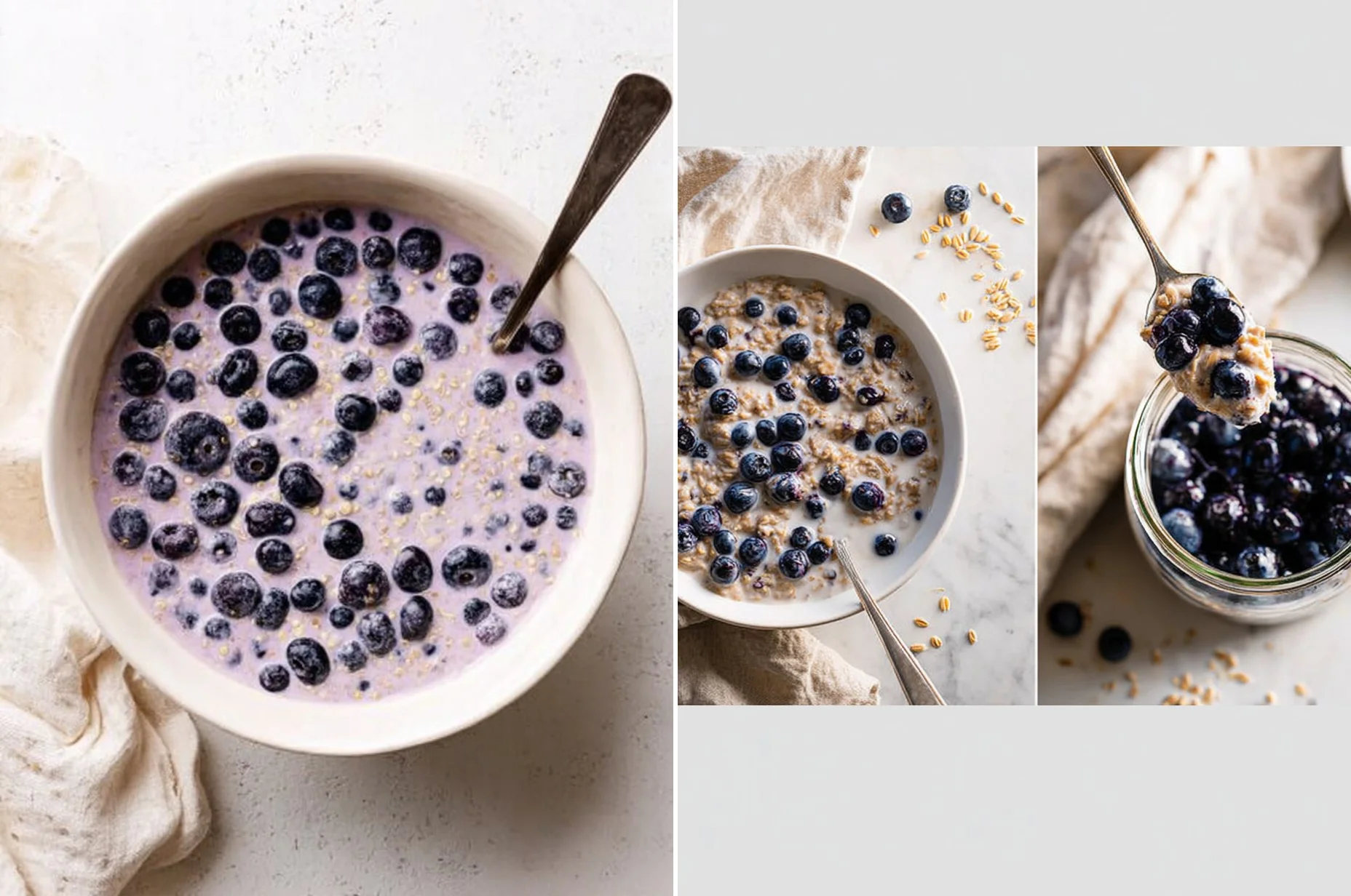 Blueberry Overnight Oats (5-Ingredient, Meal-Prep)