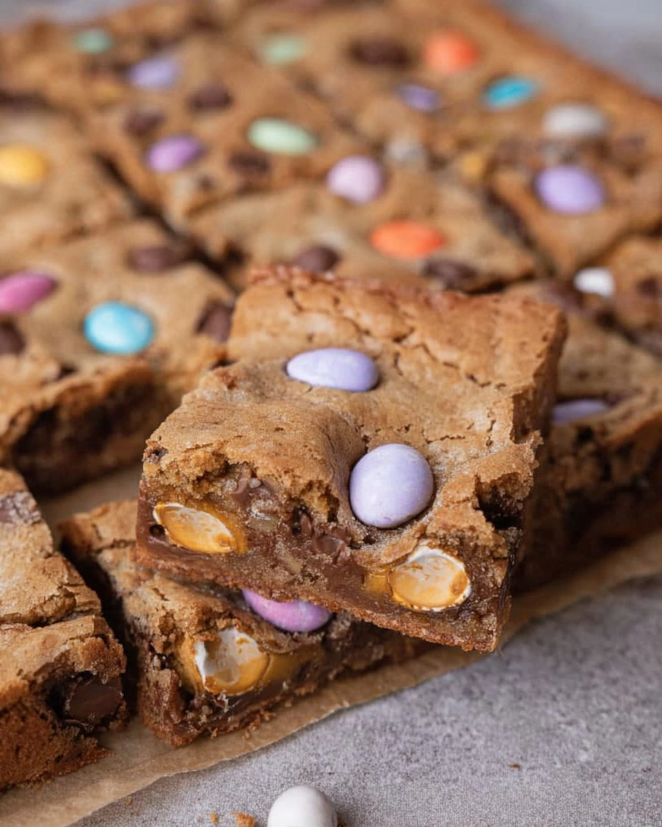 Cadbury Egg Cookie Bars