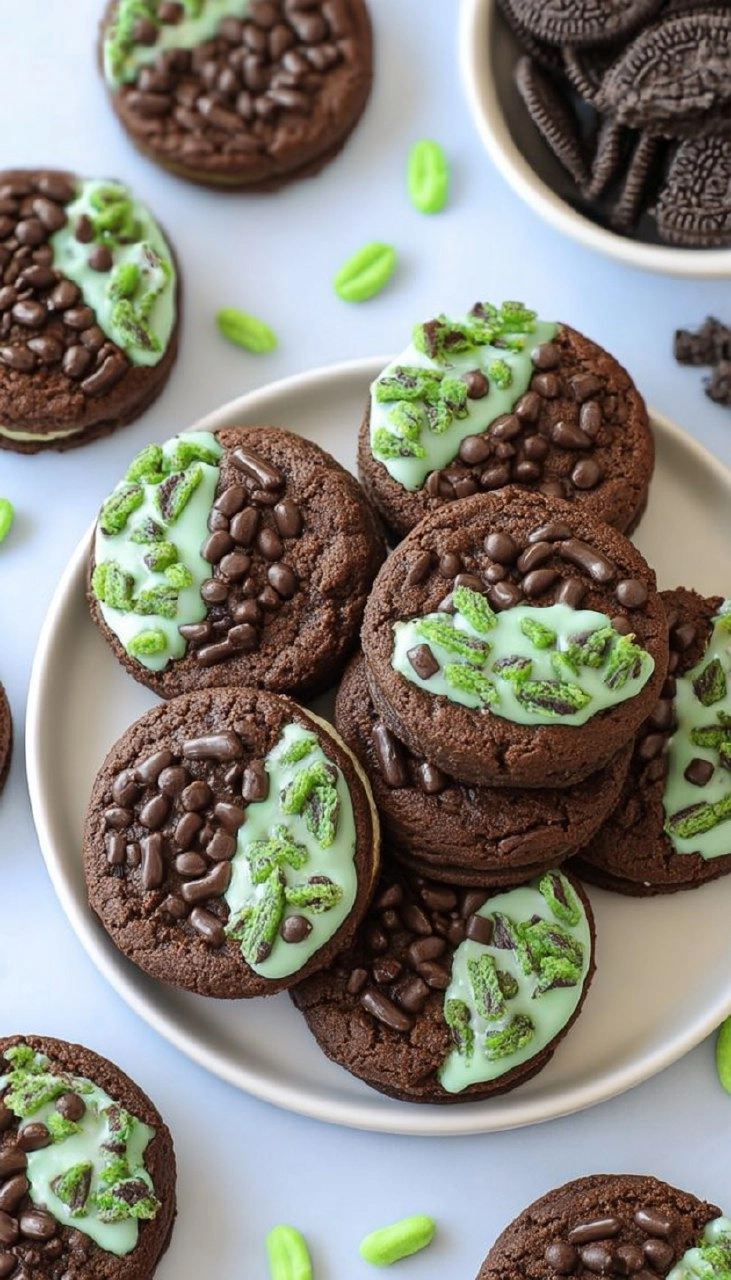 Chocolate Mint Oreo Cookies