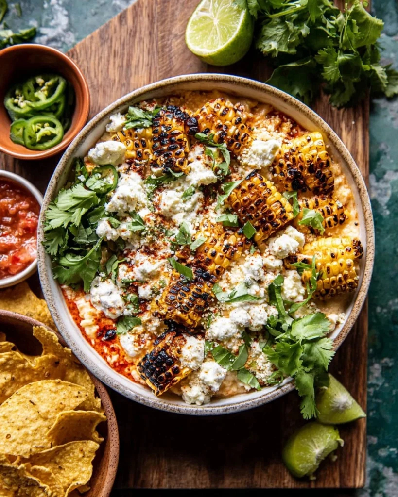 Cinco-de-Mayo-Street-Corn-Dip-Guacamole-Board-Recipe
