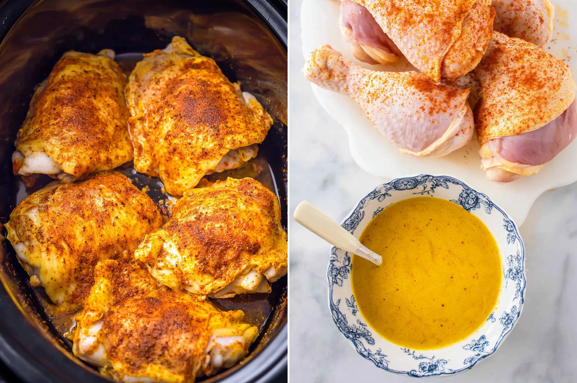 Crockpot Carolina Gold Bbq Chicken Thighs