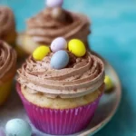 Easter-Nest-Cupcakes-Vanilla-Sponge-with-Chocolate-Buttercream-Mini-Eggs-Recipe