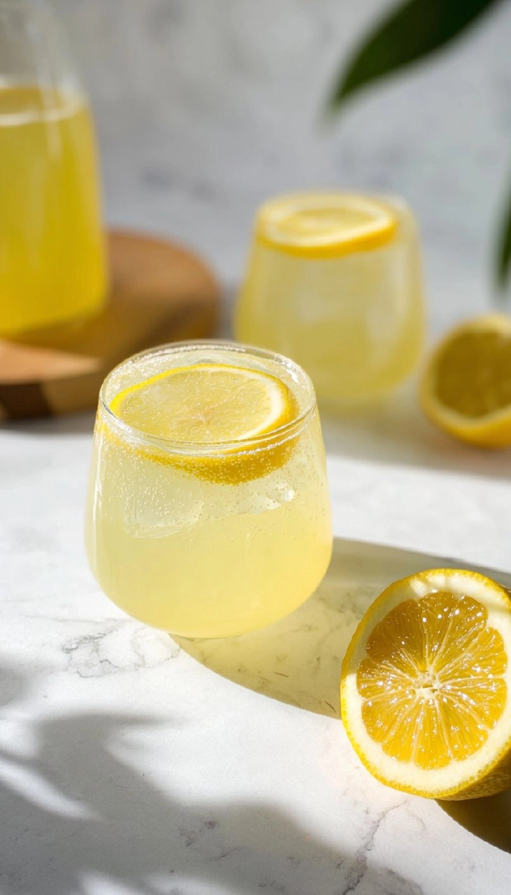 Easy Sparkling Lemonade Mocktail