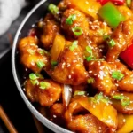 Easy-Sweet-and-Sour-Chicken-Healthy-One-Skillet-Recipe