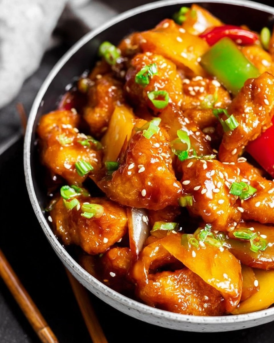 Easy-Sweet-and-Sour-Chicken-Healthy-One-Skillet-Recipe