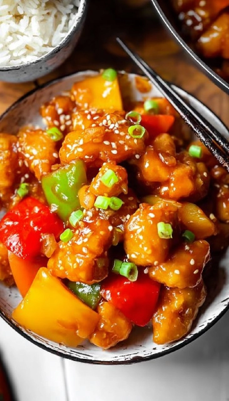 Easy Sweet and Sour Chicken (Healthy One Skillet Recipe)