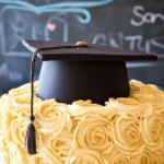 Elegant Graduation Cake with Fondant Cap Topper 101 Elegant-Graduation-Cake-with-Fondant-Cap-Topper-Recipe