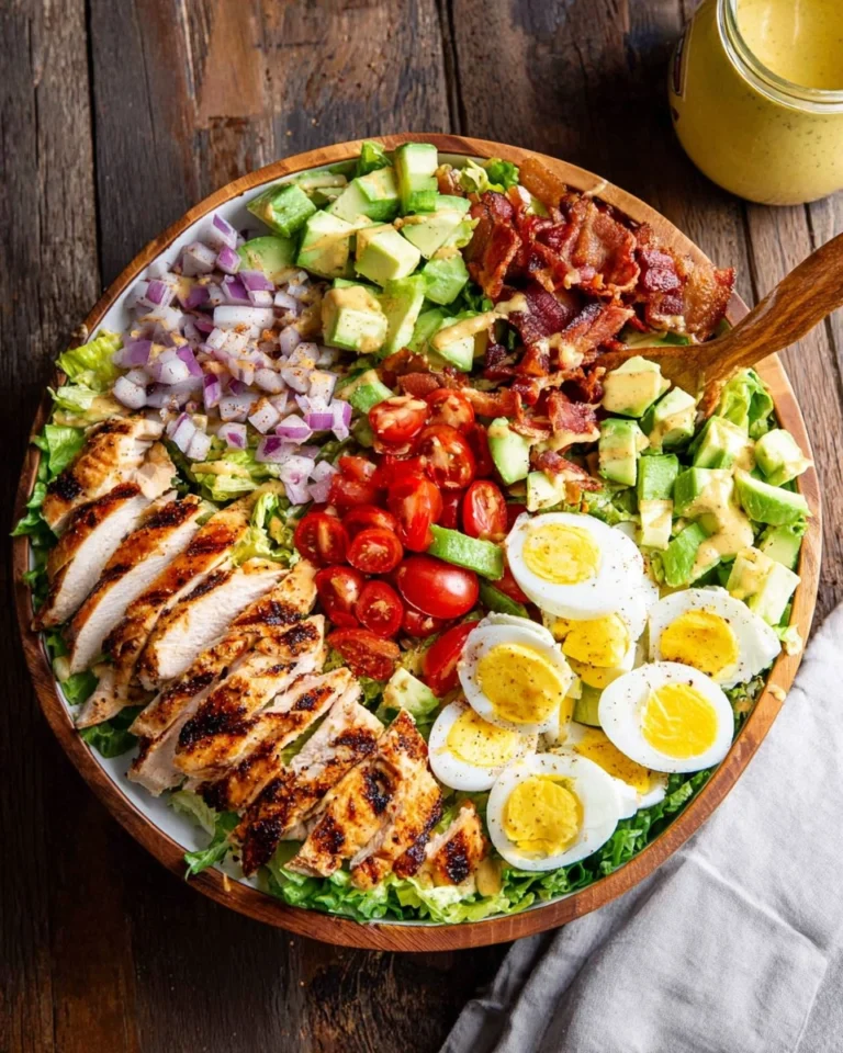 Healthy-Grilled-Chicken-Cobb-Salad-with-Honey-Dijon-Dressing-Recipe