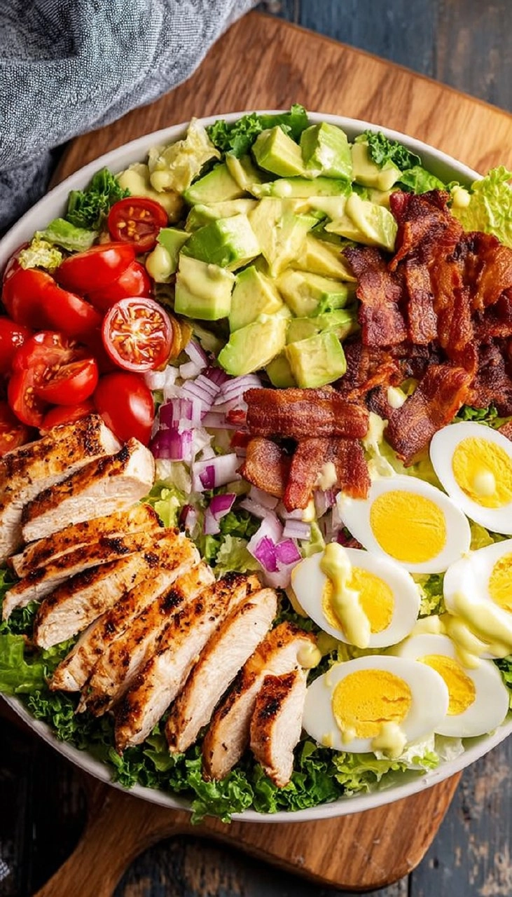 Healthy Grilled Chicken Cobb Salad with Honey Dijon Dressing 120 Healthy Grilled Chicken Cobb Salad with Honey Dijon Dressing