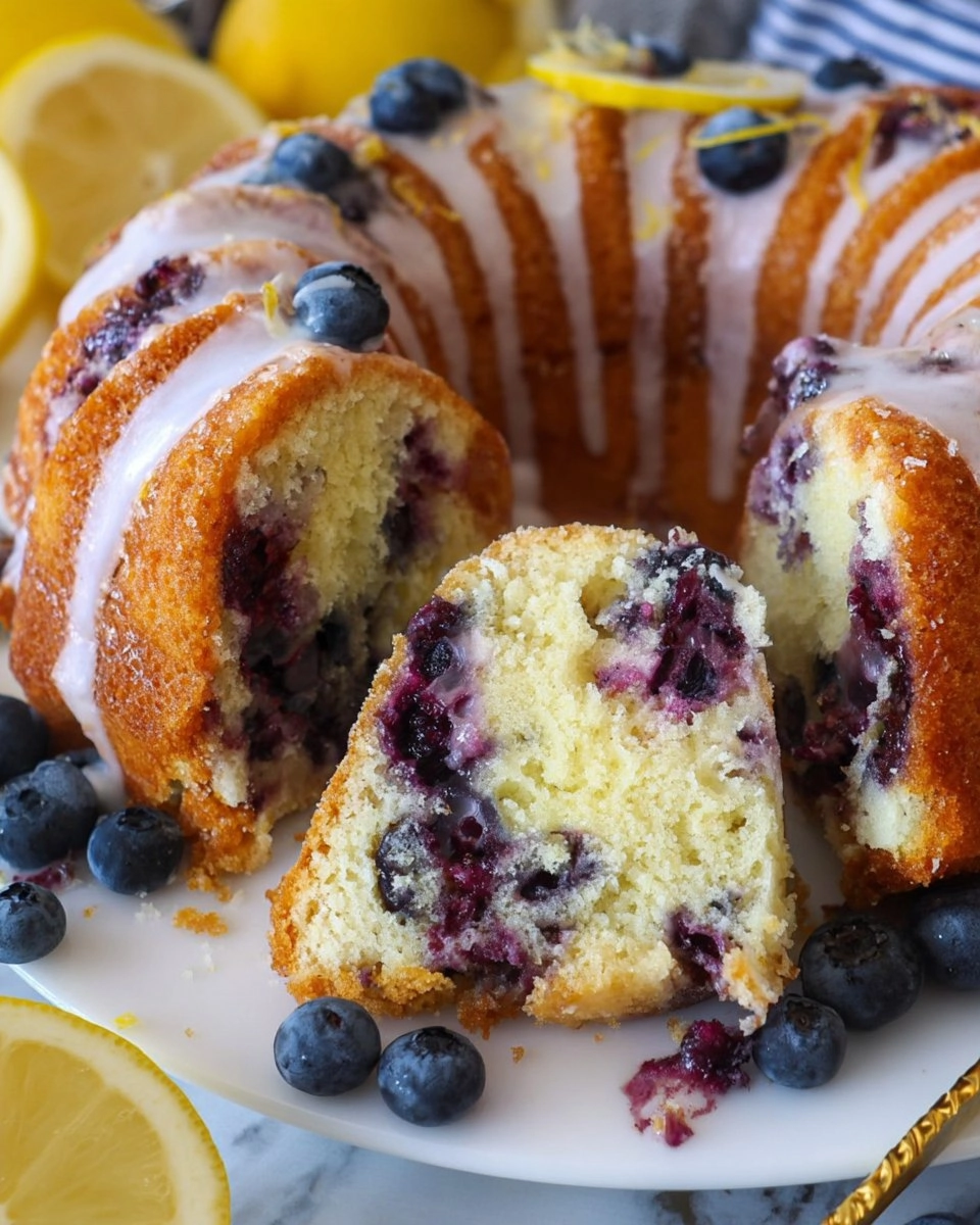 Lemon Blueberry Bundt Cake