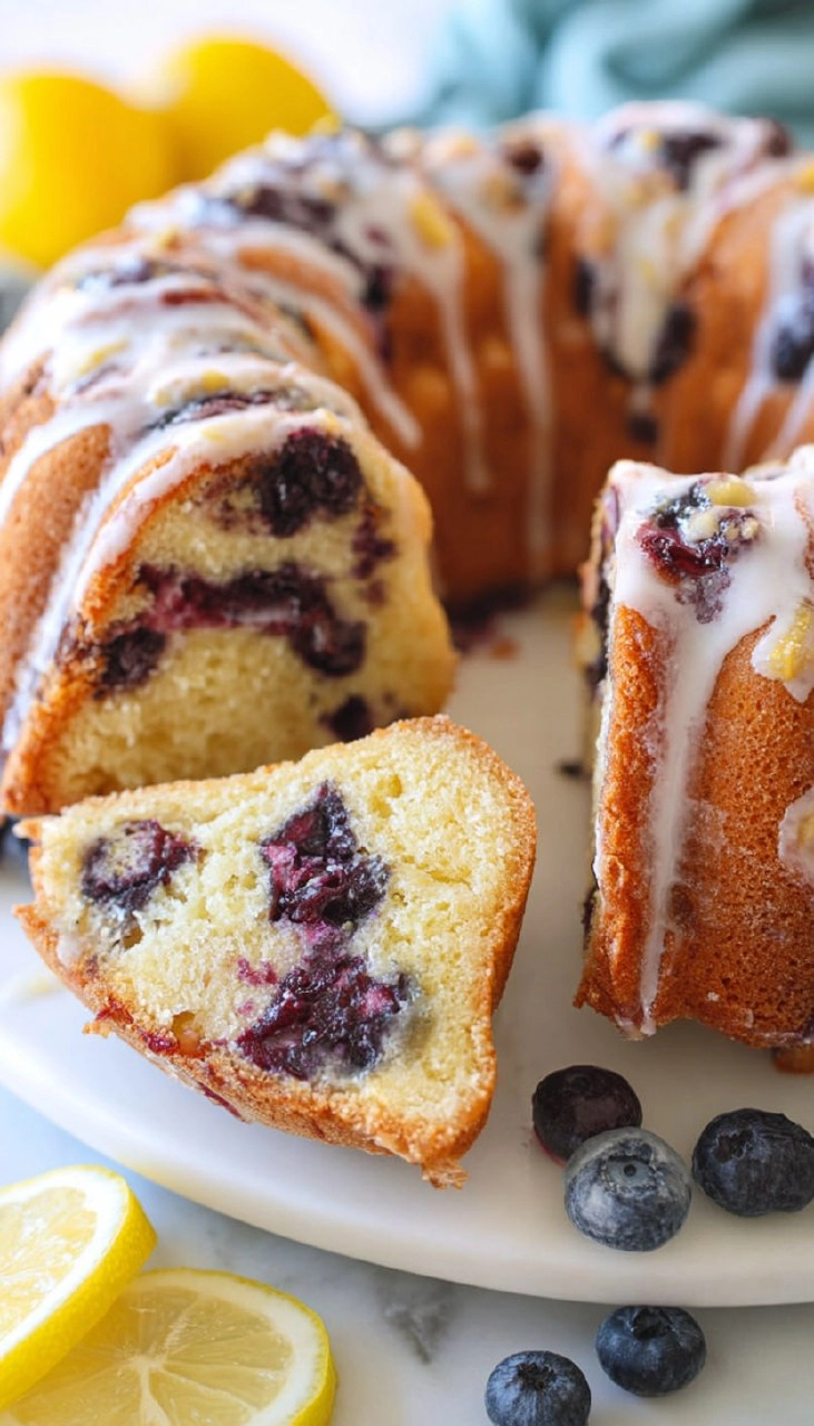Lemon Blueberry Bundt Cake
