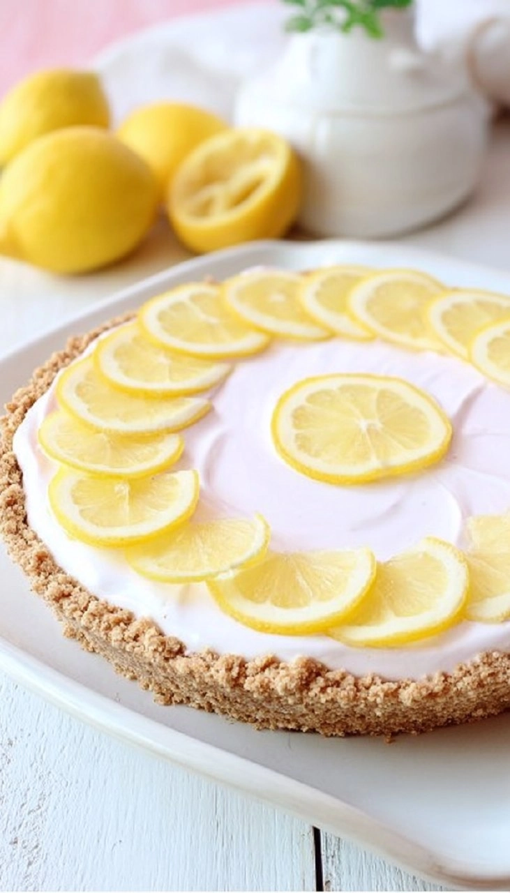 Pink Lemonade No-Bake Pie 60 Pink Lemonade No-Bake Pie