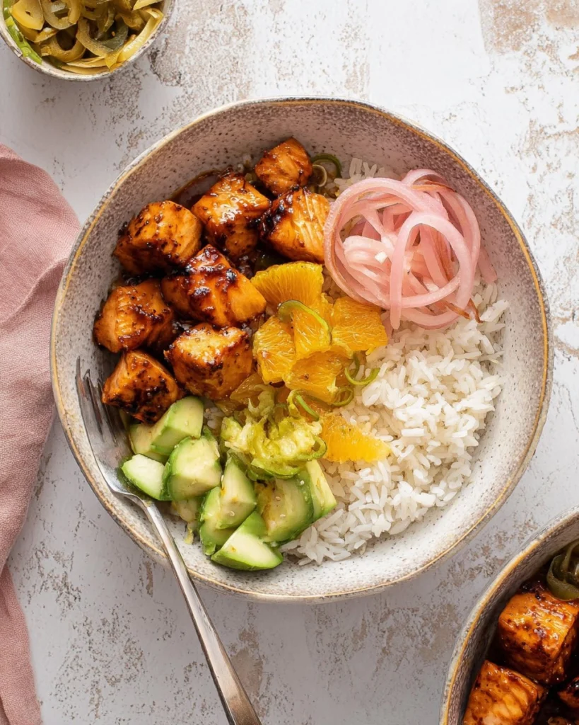 Sticky-Orange-Salmon-Bowls.-Recipe