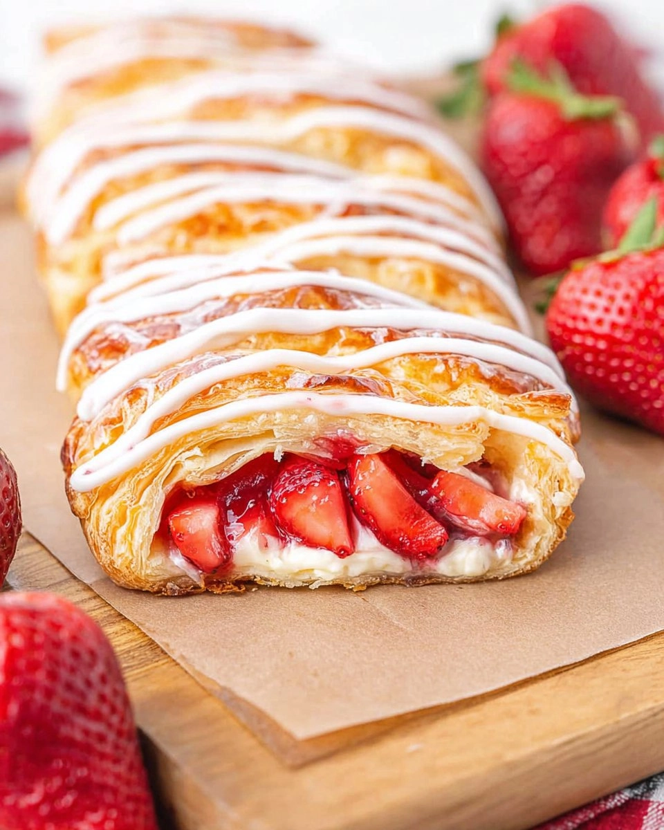Strawberry Cream Cheese Danish | Easy Puff Pastry Breakfast Pastry