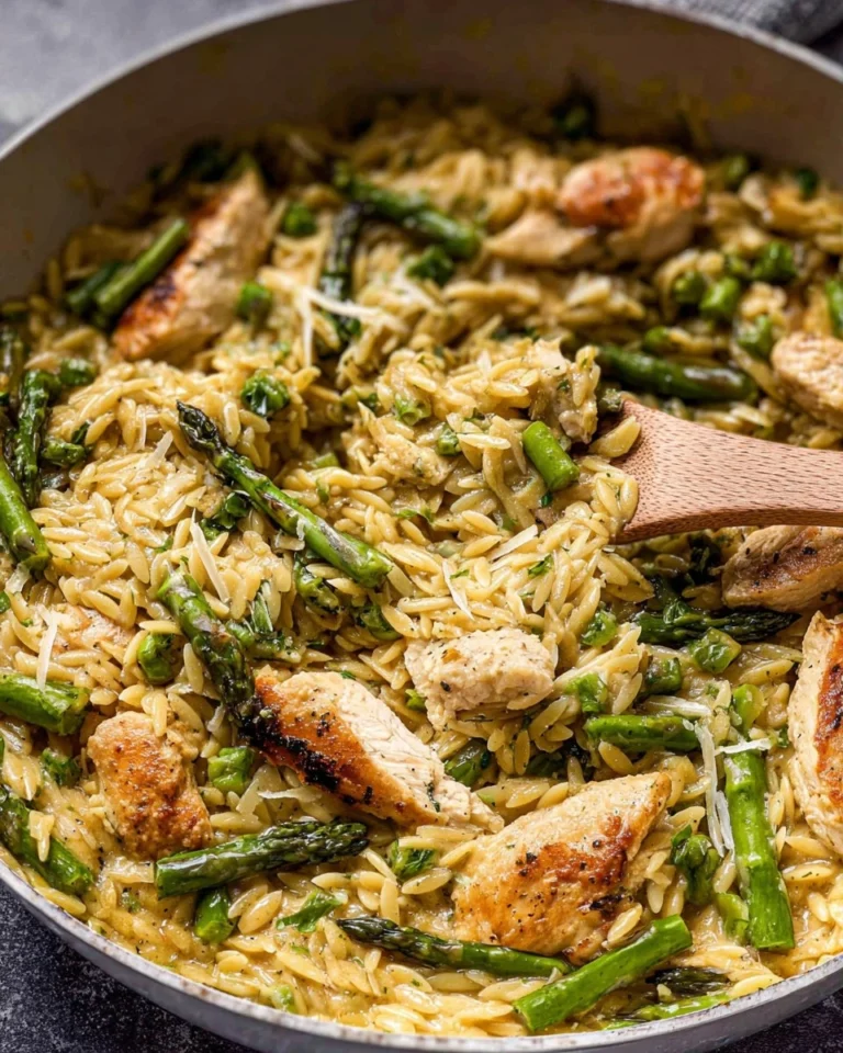 Asparagus-Orzo-with-Chicken-Recipe