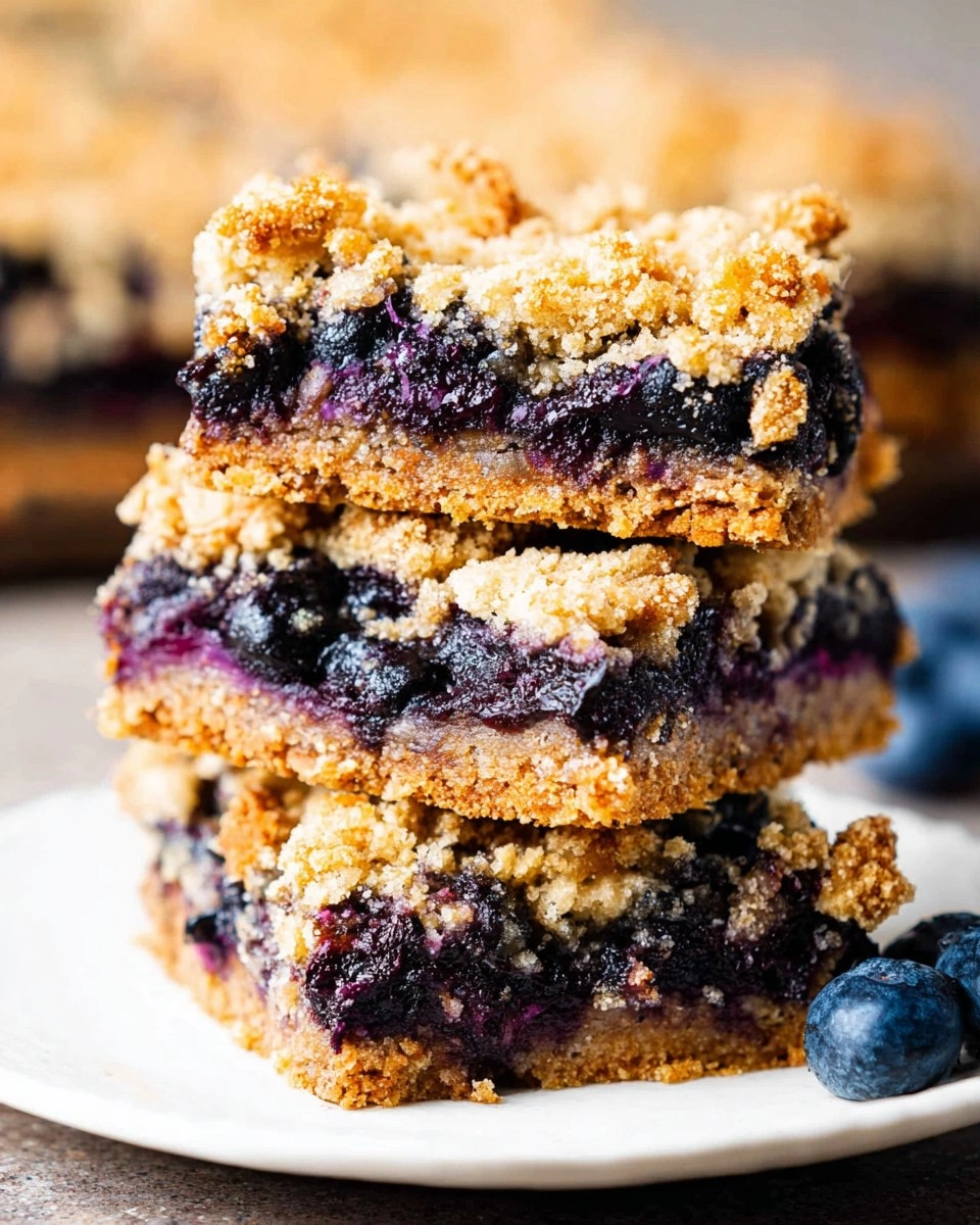 Blueberry Crumble Bars (Almond Flour, Soft & Jammy)