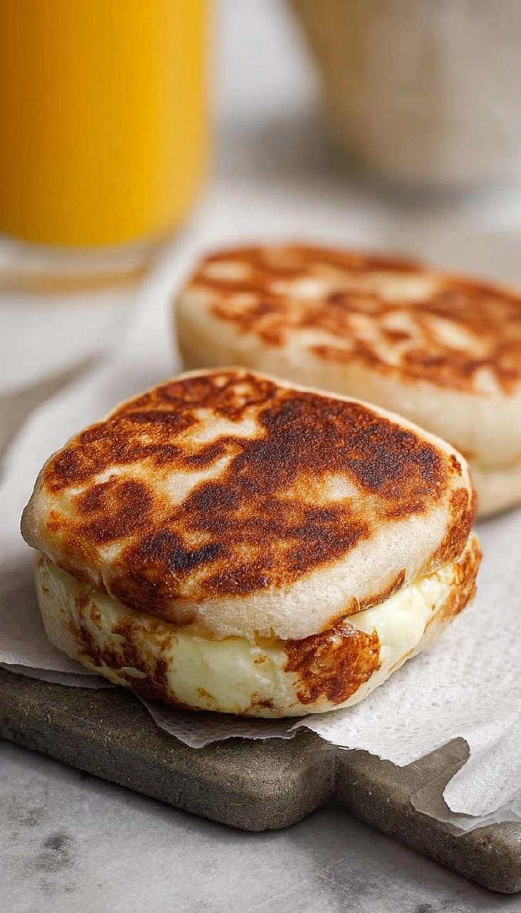 Breakfast Stuffed Cottage Cheese English Muffins (High-Protein!)