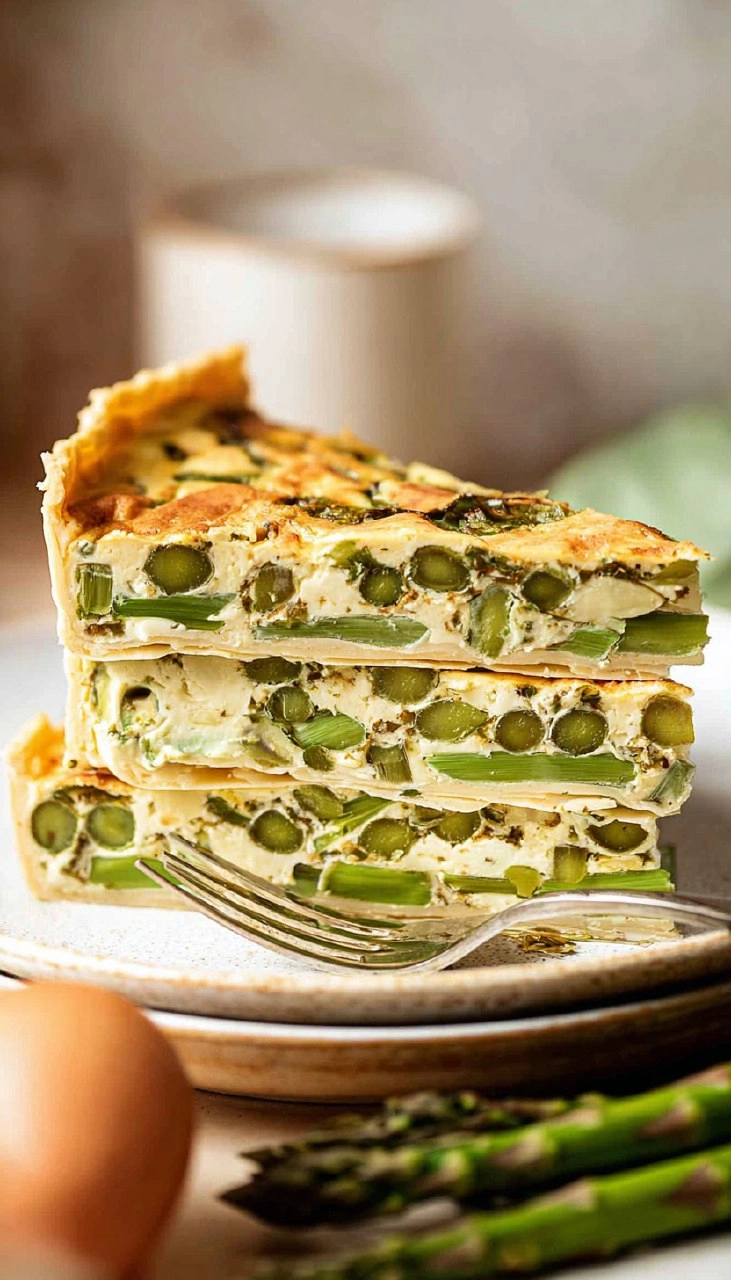 Easy Asparagus Quiche with Gruyère