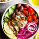 Greek-Chicken-Bowls-with-Lemon-Garlic-Tahini-Sauce-Healthy-Mediterranean-Bowls-Recipe