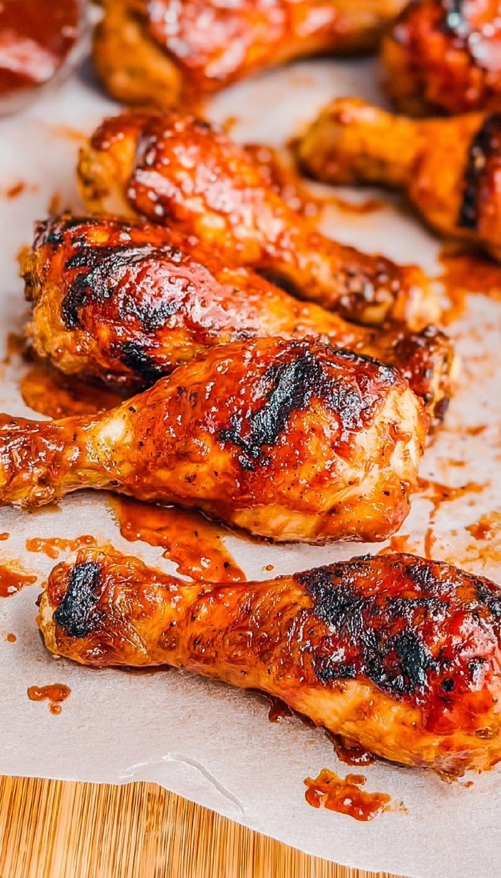 Grilled BBQ Chicken Drumsticks | Sticky Smoky Summer Cookout Chicken