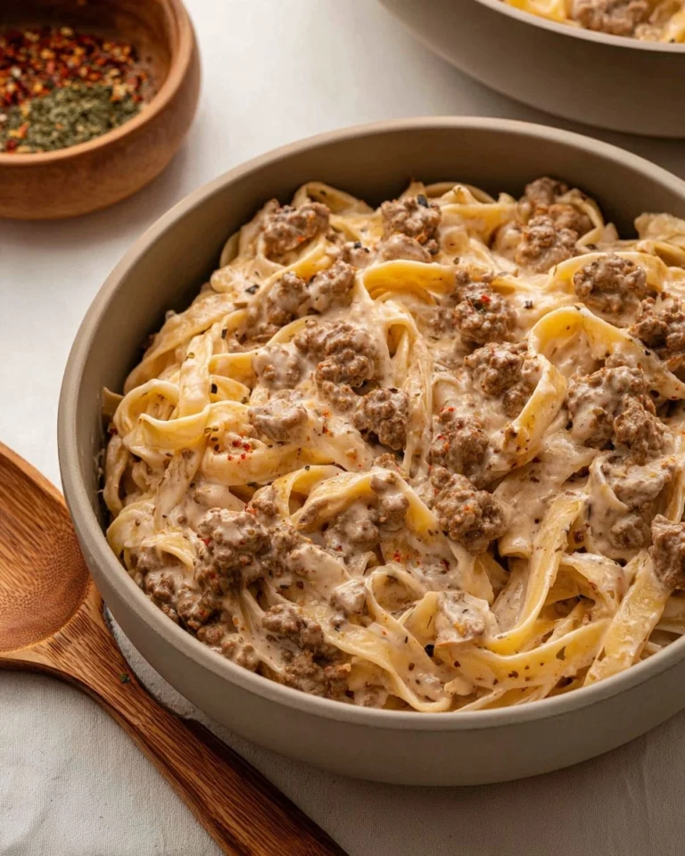 Ground-Beef-Alfredo-Recipe