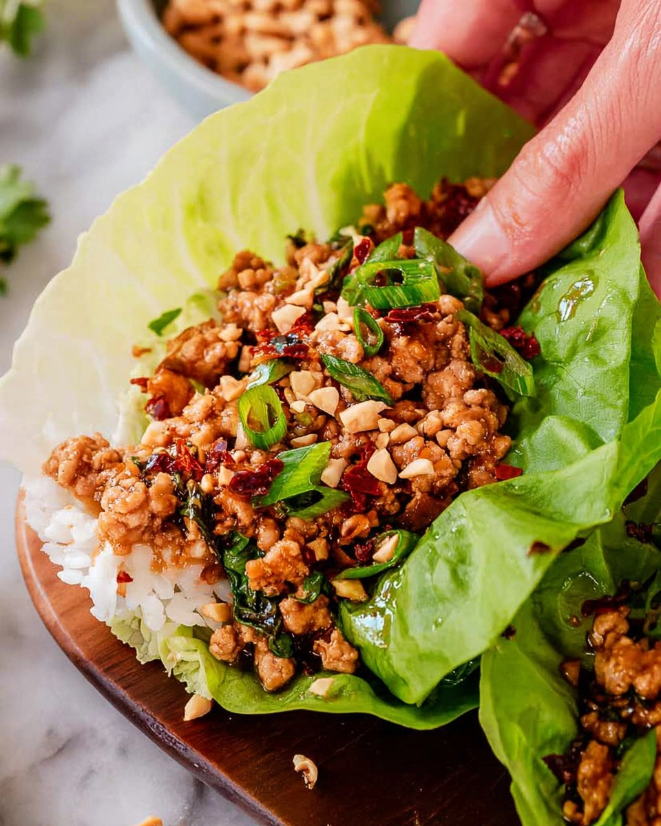 Ground Chicken Lettuce Wraps