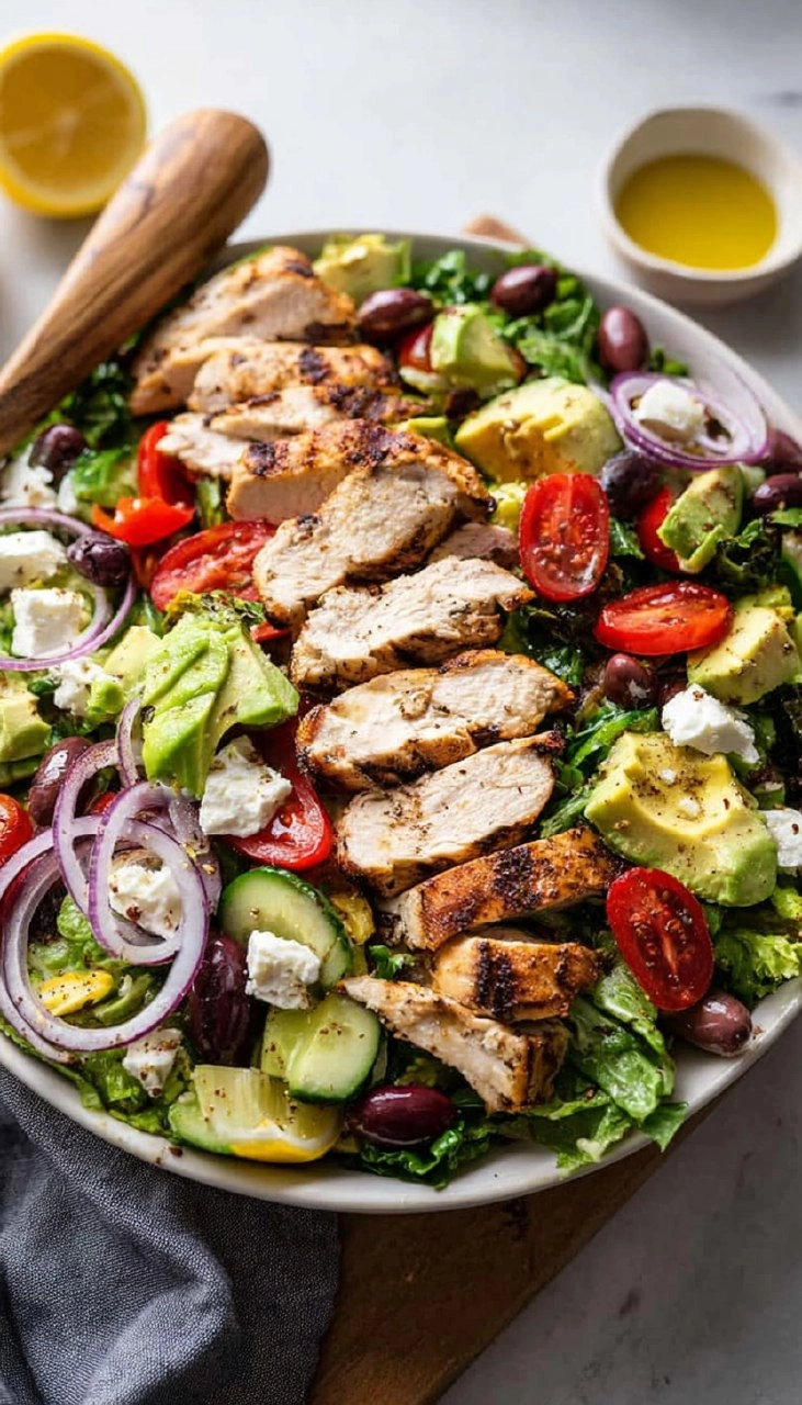 Healthy Greek Chicken Salad (High Protein, Easy Meal Prep)