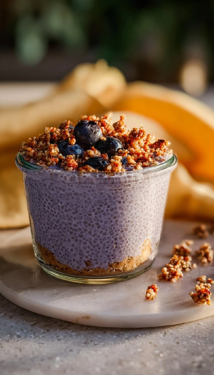 Lemon Blueberry Muffin Chia Pudding