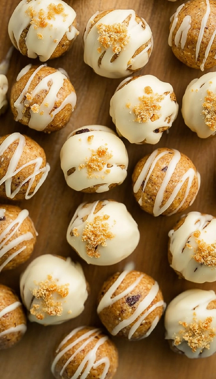 No-Bake Carrot Cake Protein Balls