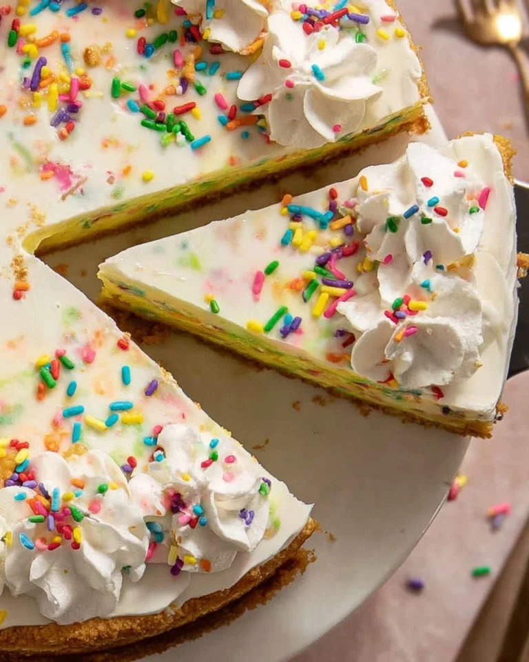 No-Bake-Funfetti-Cheesecake-Recipe