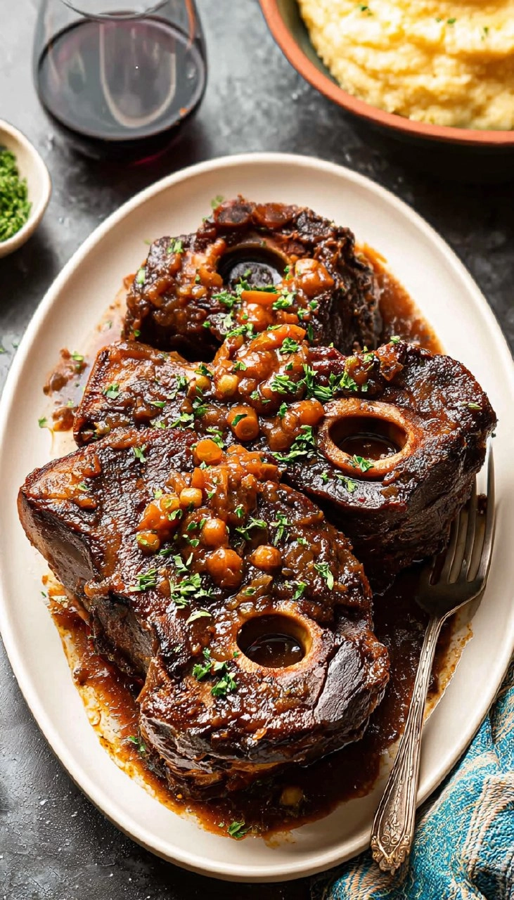 Red Wine Braised Beef Shanks