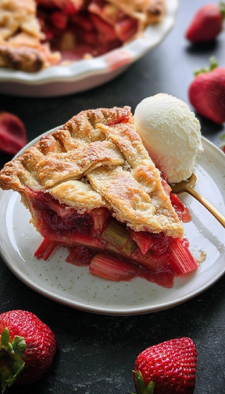 Strawberry Rhubarb Pie 155 Strawberry Rhubarb Pie