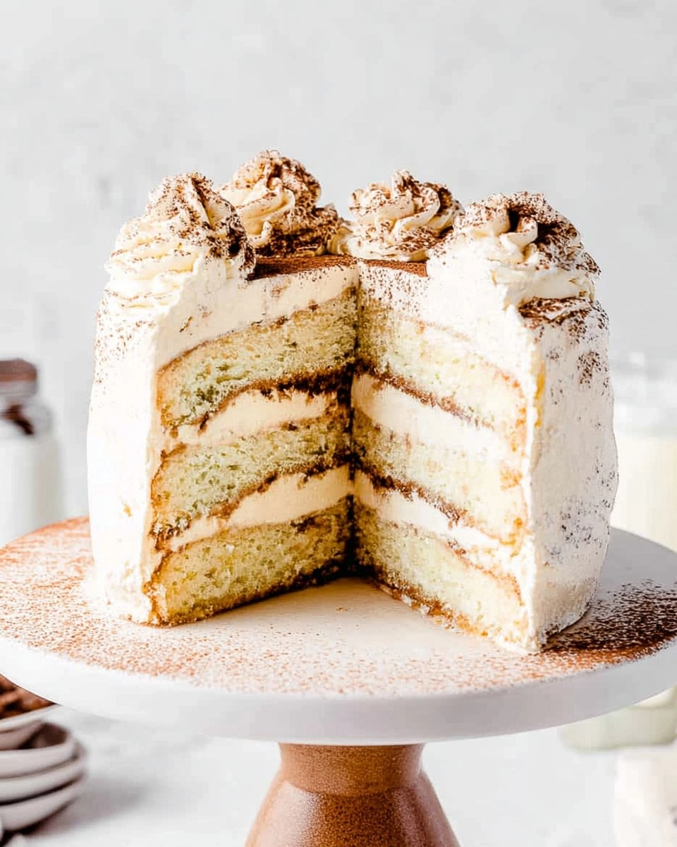 Tiramisu Cake (Light & Fluffy)