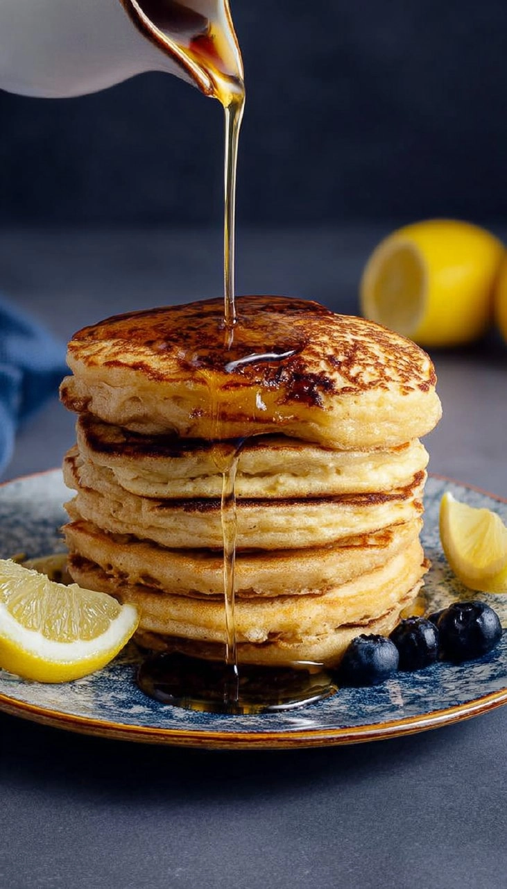 Vegan Lemon Ricotta Pancakes