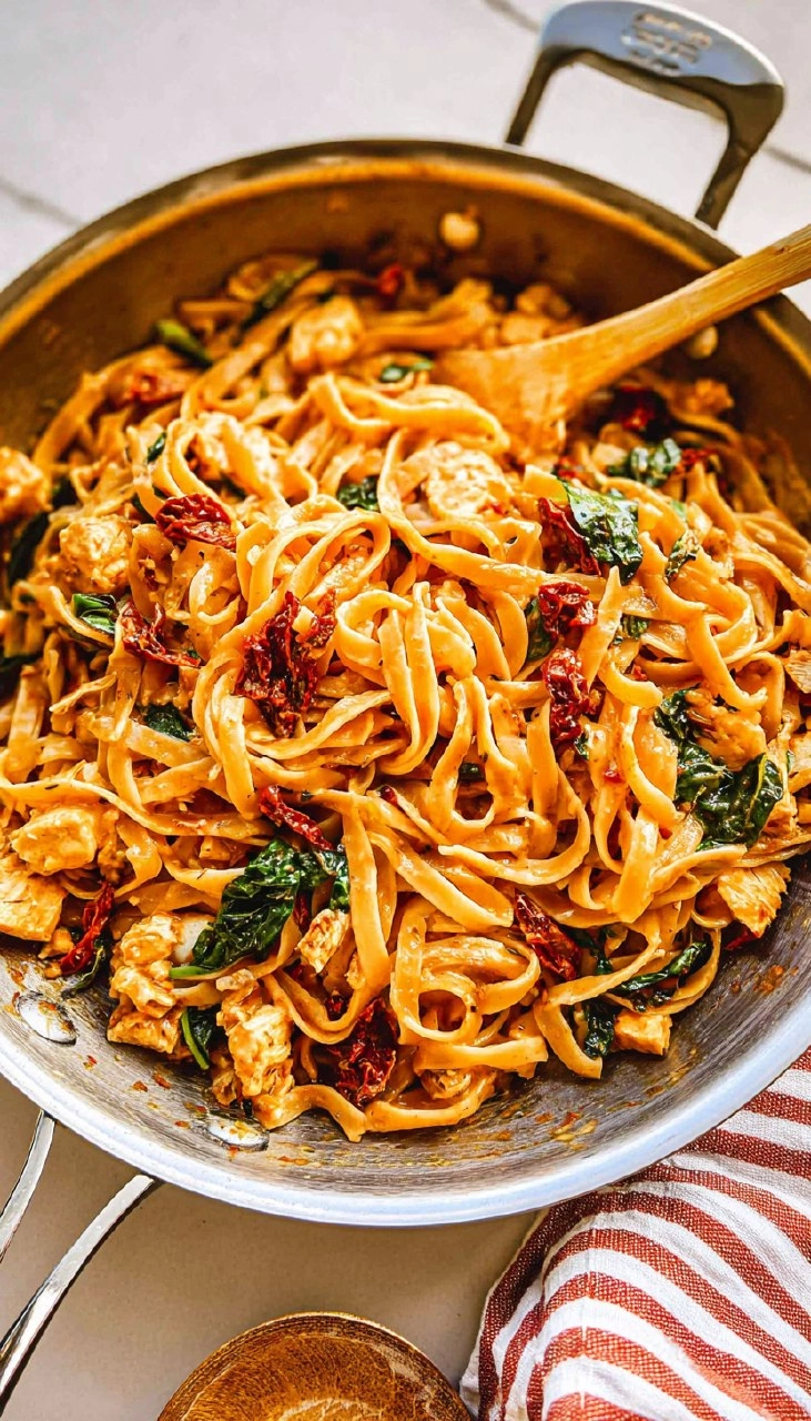 Whole Wheat Sun-Dried Tomato Basil Pasta