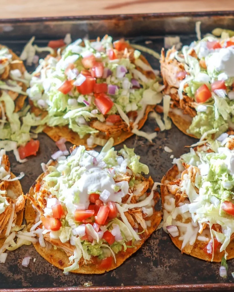 Baked-Chicken-Tostadas-Recipe