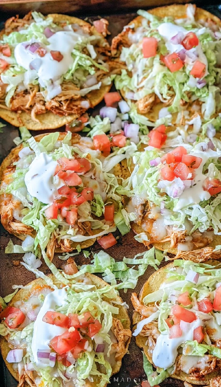 Baked Chicken Tostadas