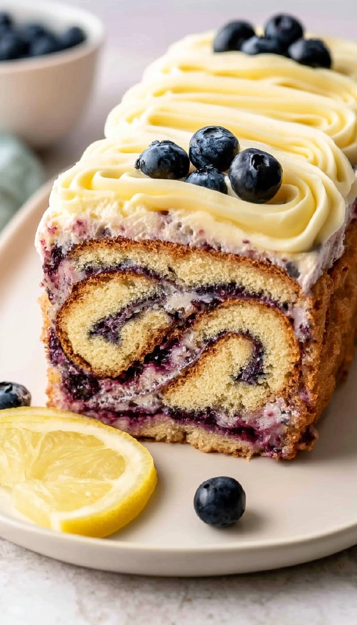Blueberry Lemon Icebox Cake