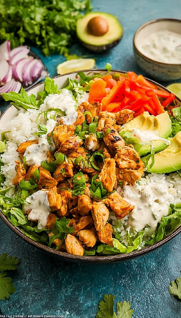 Buffalo Chicken Bowl (With Rice)