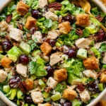 Chicken-Salad-with-Grapes-Pecans-and-Croissant-Croutons-Recipe