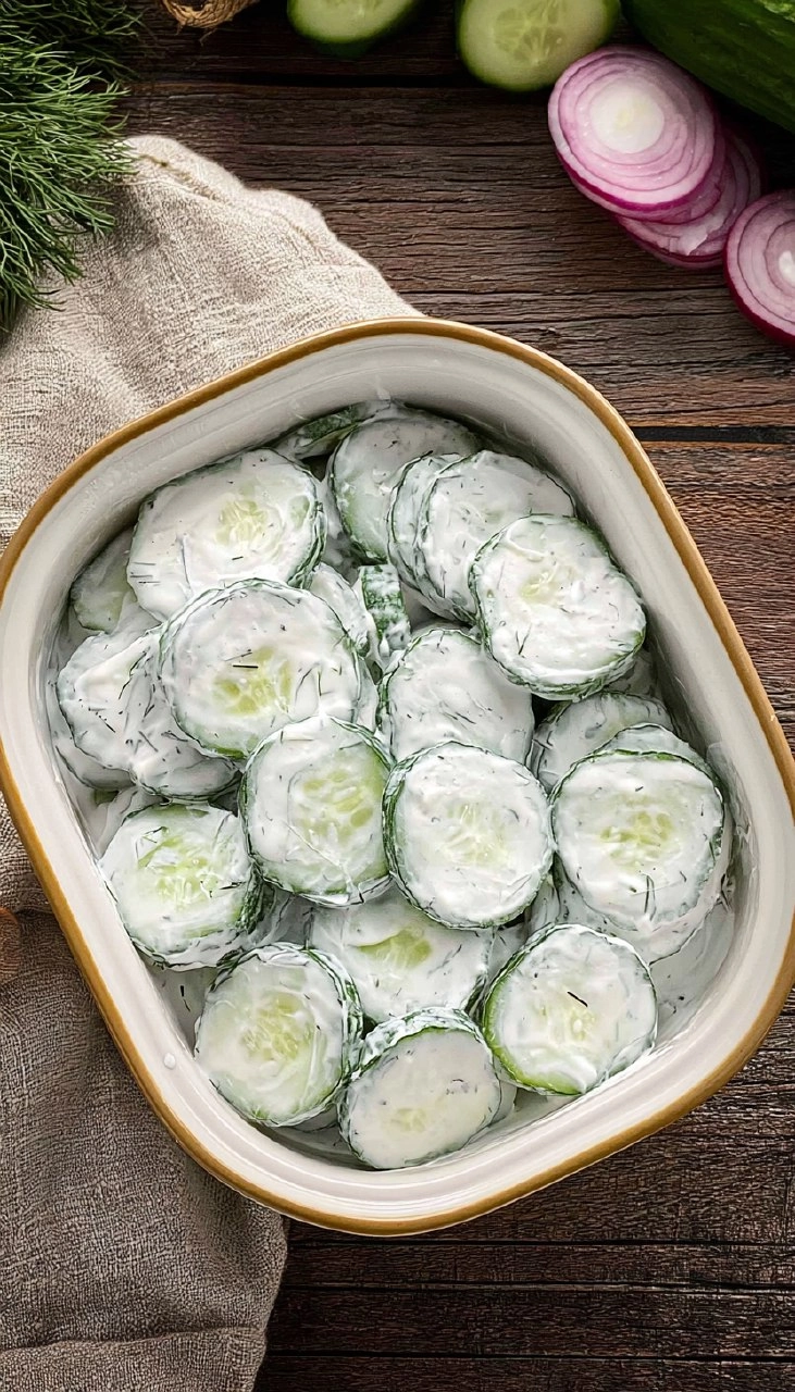 Creamy Cucumber Salad 75 Creamy Cucumber Salad