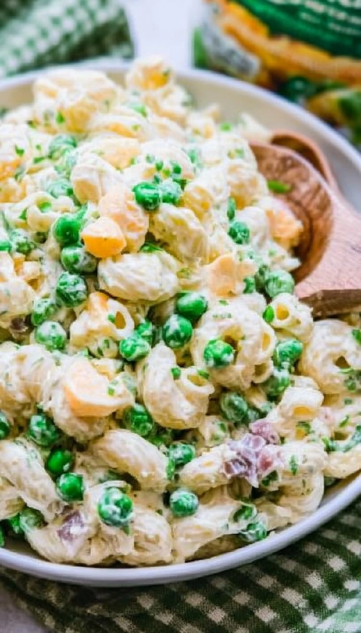 Creamy Ranch Pea Pasta Salad