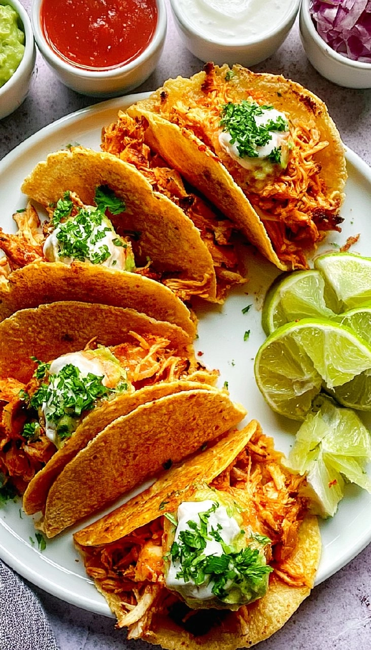 Crispy Baked Chicken Tacos